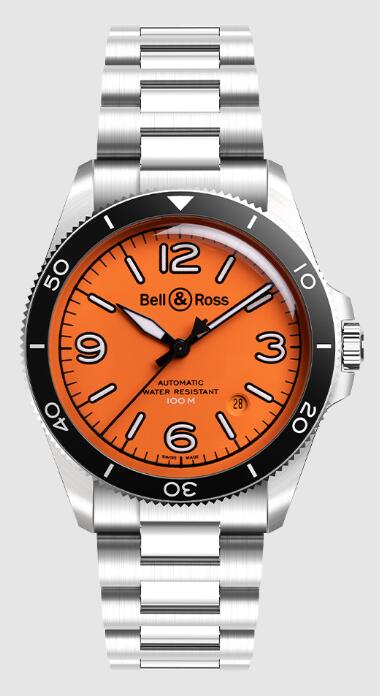 Review Bell and Ross BR V2-92 Replica Watch BR V2-92 ORANGE BRV292-O-ST/SST